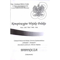 Konspiracyjne Wojsko Polskie. Kryp. "Lasy - Bory" 1945-1946. Oddział Partyzancki Służby Ochrony Społeczeństwa "Jastrzębie", "Ośw