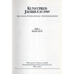 Kunstpreis Jahrbuch 1989. Deutsche und Internationale Auktionsergebnisse. Band.44 Teil 1-2 w 2 vol