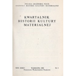 Kwartalnik Historii Kultury Materialnej. R.34 (1986) nr 2