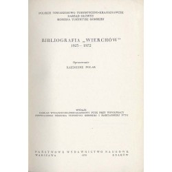Bibliografia "Wierchów" 1923-1972
