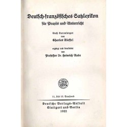 Deutsch-französisches Satzlexikon für Praxis und Unterricht