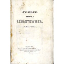 Poezye Teofila Lenartowicza w dwóch częściach