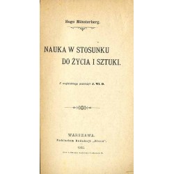 Nauka w stosunku do życia i sztuki