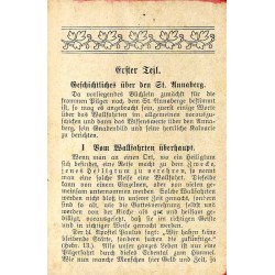 Wallfahrtsbuch enthaltend die notwendigsten Gebete und Gesänge zum Gebrauche bei Wallfahrten nach dem St. Annaberge