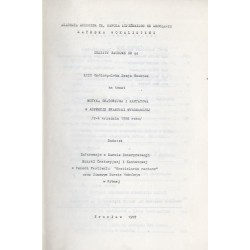 XIII Ogólnopolska Sesja Naukowa na temat Muzyka oratoryjna i kantatowa w aspekcie praktyki wykonawczej, 2-6 września 1986 roku