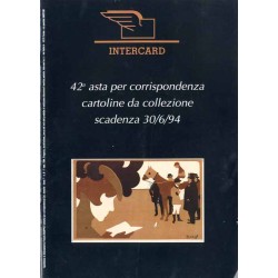 Intercard. 42a asta per corrispondenza cartoline da collezione scadenza al 30/6/94