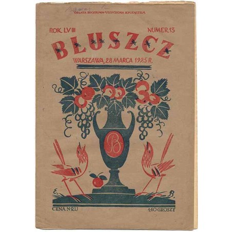 Bluszcz. Pismo tygodniowe ilustrowane dla kobiet. R.58 (1925). Nr 13 (28 marca 1925)