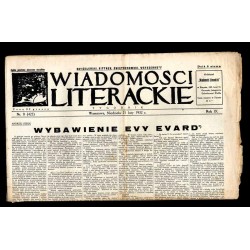 Wiadomości Literackie. Tygodnik. R.9 (1932). Nr 8 (425) (21 lutego 1932)