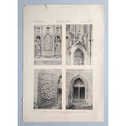 Bilderwerk schlesischer Kunstdenkmäler. Mappe I: Mittelalter. Tafel 57.1: Görlitz [Niemcy]. Frauenthorturm. 57.2: Annenkapelle.