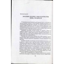 Joachim Lelewel jako ilustrator dzieł własnych