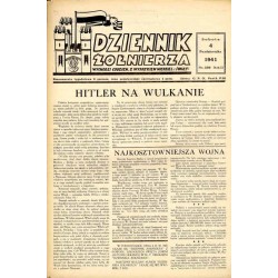 Dziennik Żołnierza. Wychodzi codzien. z wyjątkiem niedziel i świąt. R.2 (1941). Nr 388 (4 października 1941)