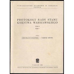 Protokoły Rady Stanu Księstwa Warszawskiego. 2t. w 4 vol