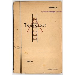 Twórczość Młodej Polski. Kwartalnik Illustrowany poświęcony sztuce, w szczególności zaś beletrystyce, poezji i muzyce. R.1 (1923