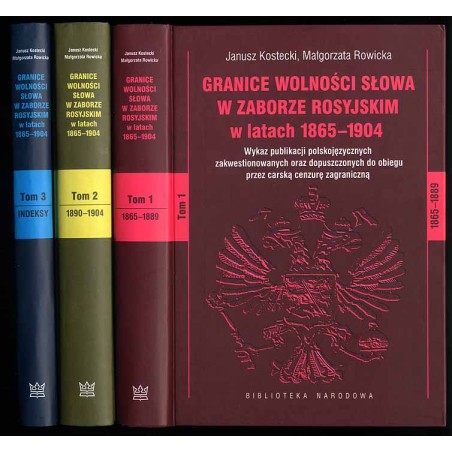 Granice wolności słowa w zaborze rosyjskim w latach 1865-1904. Wykaz publikacji polskojęzycznych zakwestionowanych oraz dopuszcz