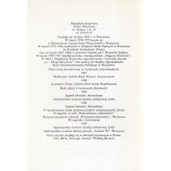 Czekam na łąki... Magdalena Krajewska. Tkaniny. Kwiecień 1989, Warszawa, Galeria Kordegarda