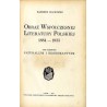 Obraz współczesnej literatury polskiej 1884-1933 Obraz współczesnej literatury polskiej 1884-1934. 3 tomy w 2 woluminach (kompl