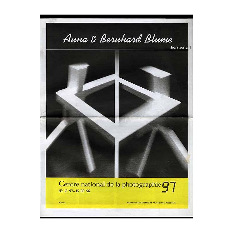 Anna & Bernhard Blume. Hors série 1. Centre national de la photographie 97