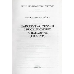 Harcerstwo żeńskie i ruch zuchowy w Rzeszowie (1912-1939)