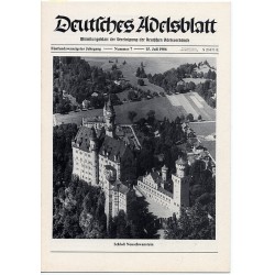 Deutsches Adelsblatt. 25. Jahrgang (1986). Nr 7 (15 VII 1986) [Schloß Neuschwanstein]