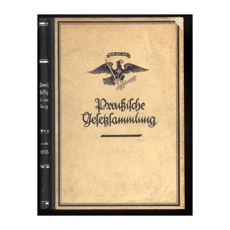 Preußische Gesetzsammlung. Jahrgang 1935. Nr. 1-28 (14217-14302)