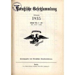 Preußische Gesetzsammlung. Jahrgang 1935. Nr. 1-28 (14217-14302)
