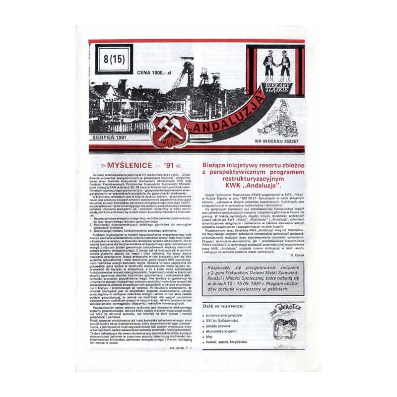 "Andaluzja". Miesięcznik. (1991). Nr 8 (15) (sierpień 1991)
