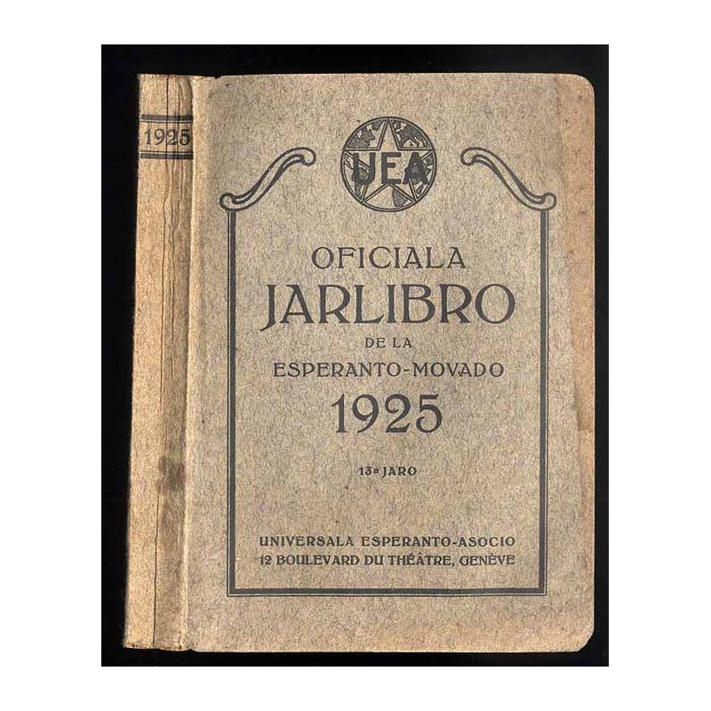 Oficiala Jarlibro de la Esperanto-movado 1925. 13a Jaro