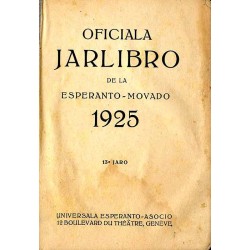 Oficiala Jarlibro de la Esperanto-movado 1925. 13a Jaro