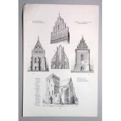 Bilderwerk schlesischer Kunstdenkmäler. Mappe I: Mittelalter. Tafel 17: Backsteinbau. 1: Breslau [Wrocław]. Corpus-Christi-Kirch