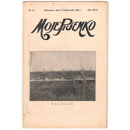 Moje Pisemko. R.26 (1928). Nr 41 (6 października 1928)
