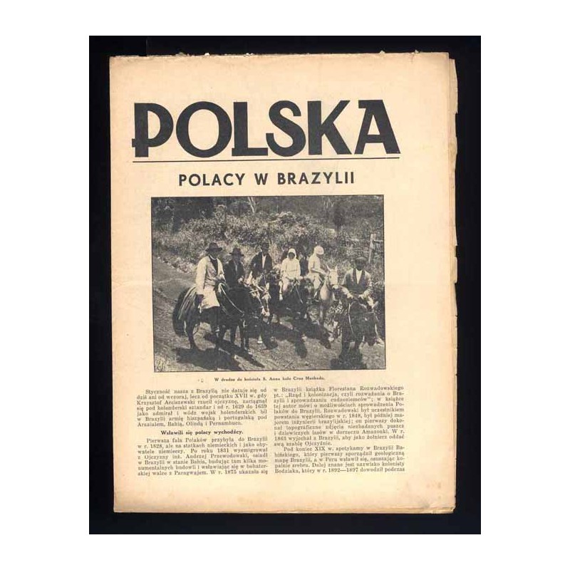Polska. [R.3 (1937). Nr 18 (bez daty)]. Polacy w Brazylii