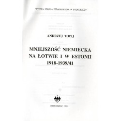 Mniejszość niemiecka na Łotwie i w Estonii 1918-1939/41