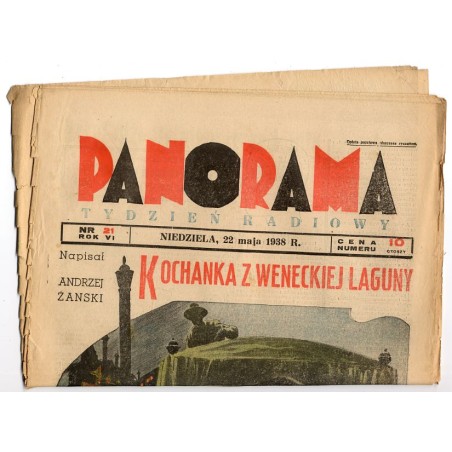 Panorama. Tydzień radiowy. R.6 (1938). Nr 21 (22 maja 1938) / Andrzej Żański / komiks