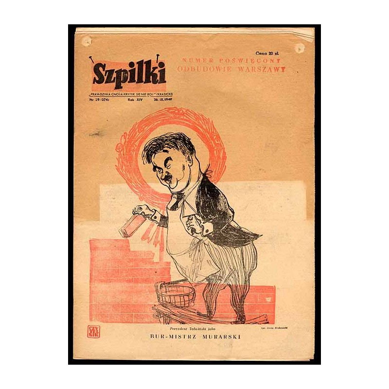 Szpilki. R.14 (1948). Nr 39 (374) (29 września 1948) / Numer poświęcony odbudowie Warszawy