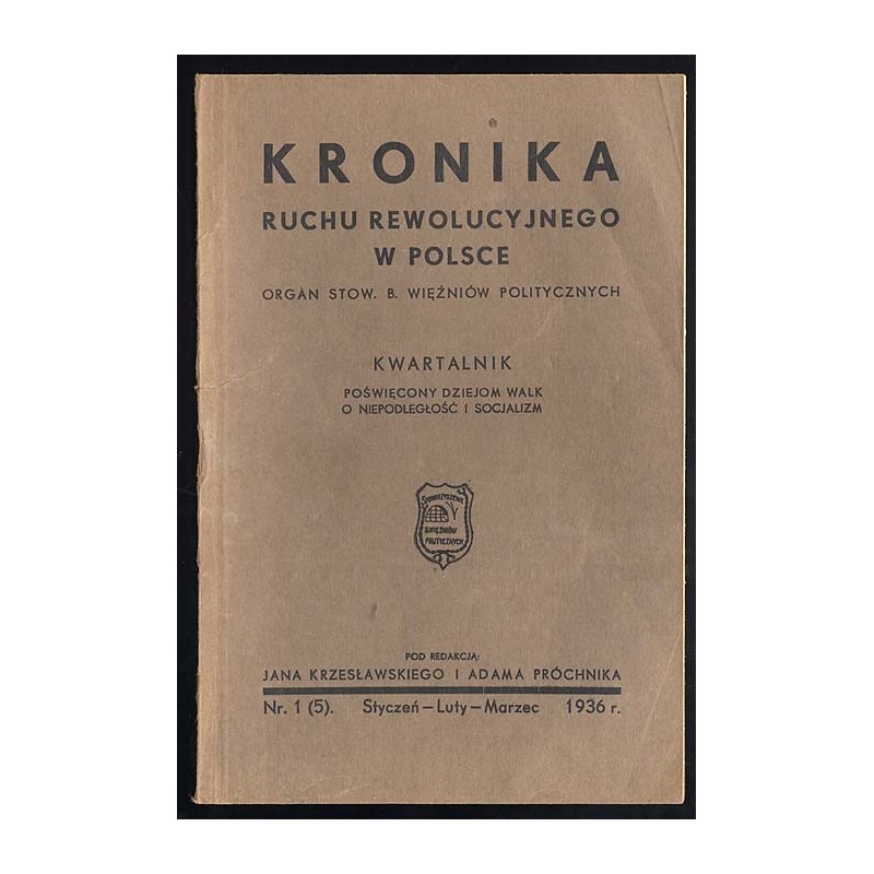 Kronika Ruchu Rewolucyjnego w Polsce. Kwartalnik. R.2 (1936). Nr. 1(5)