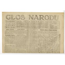 Głos Narodu. R.25 (1917). Nr 177 (27 lipca 1917). Wydanie wieczorne