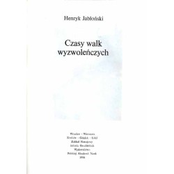 Czasy walk wyzwoleńczych