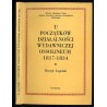 U początków działalności wydawniczej Ossolineum 1817-1834