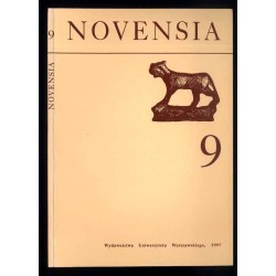 Novensia [Novaensia]. Badania ekspedycji archeologicznej Uniwersytetu Warszawskiego w Novae. Studia i materiały. [T.9 (1997)]