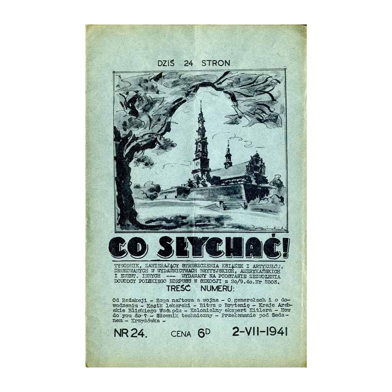 Co Słychać! Tygodnik zawierający streszczenia aktualnych książek i artykułów drukowanych w wydawnictwach brytyjskich, amerykańsk