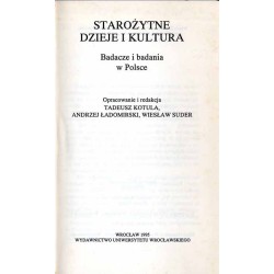 Starożytne dzieje i kultura. Badacze i badania w Polsce