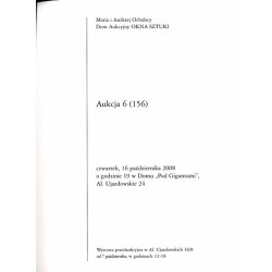 Maria i Andrzej Ochalscy. Dom Aukcyjny OKNA SZTUKI. Aukcja 6 (156). Warszawa, 16 października 2008