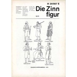 Die Zinnfigur. Monatsschrift für Sammler und Liebhaber kulturhistorischer Zinnfiguren. 24. Jahrgang (1975). Nr 12 (15. Dezember