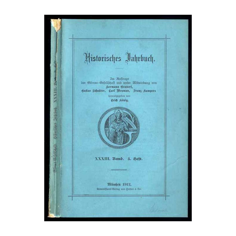 Historisches Jahrbuch. B.33 (1912). H.3