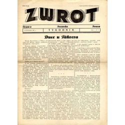 Zwrot. Prawo, prawda, praca. Tygodnik. R.1 (1937). Nr 9 (3 października 1937)