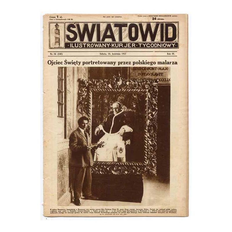 Światowid. Ilustrowany kurier tygodniowy. R.4 (1927). Nr 16 (141) (16 kwietnia 1927)
