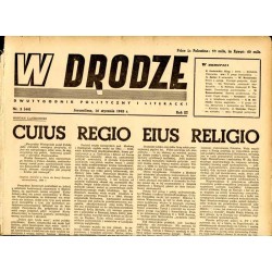 W Drodze. Dwutygodnik polityczny i literacki. R.3 (1945). Nr 2 (44) (16 stycznia 1945) / Władysław Broniewski