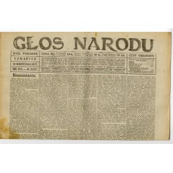 Głos Narodu. R.25 (1917). N 215 (13 września 1917). Wydanie poranne