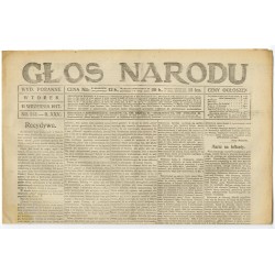 Głos Narodu. R.25 (1917). Nr 213 (11 września 1917). Wydanie poranne
