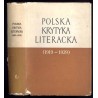 Polska krytyka literacka (1919-1939). Materiały